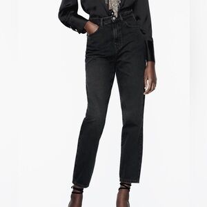 ZARA black mom jeans